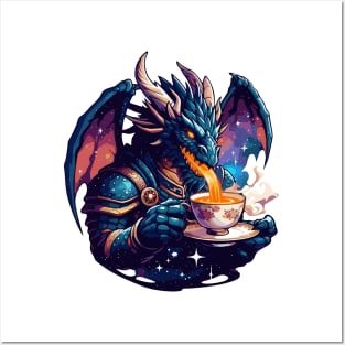 Dragon Teatime | Dragon Brewing Tea Posters and Art